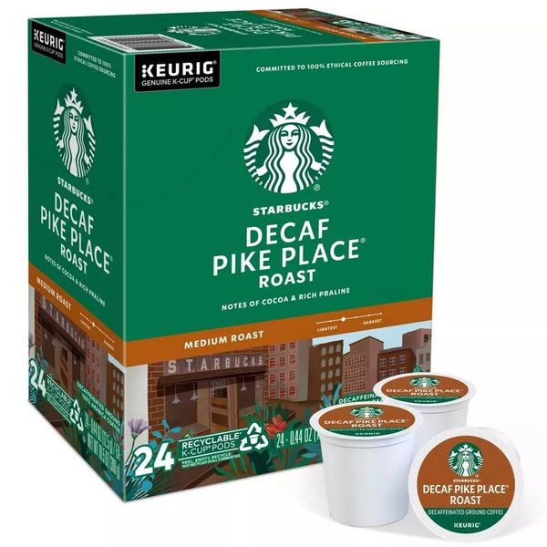 Load image into Gallery viewer, Starbucks Decaf Pike Place Roast, Medium Roast, Keurig K-Cup Coffee Pods, Box of 24 K-cups