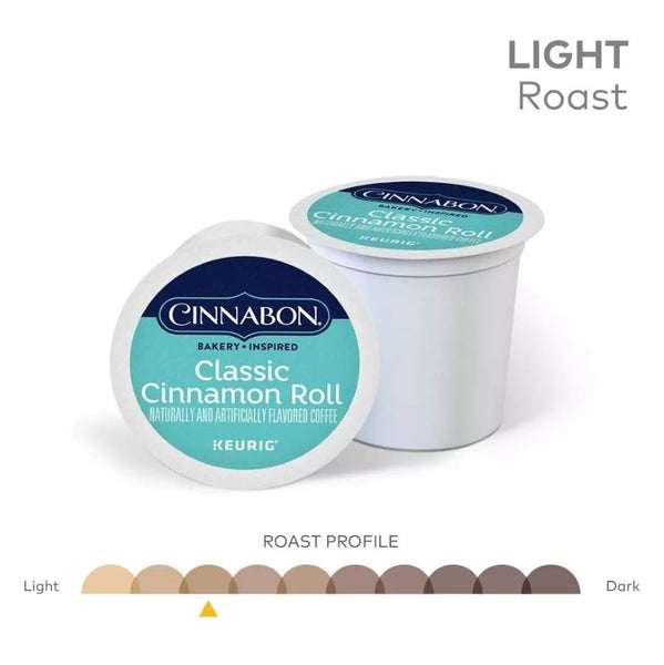 Load image into Gallery viewer, Cinnabon Classic Cinnamon Roll, Light Roast, Keurig K-Cup Coffee Pods, Box of 48 K-cups