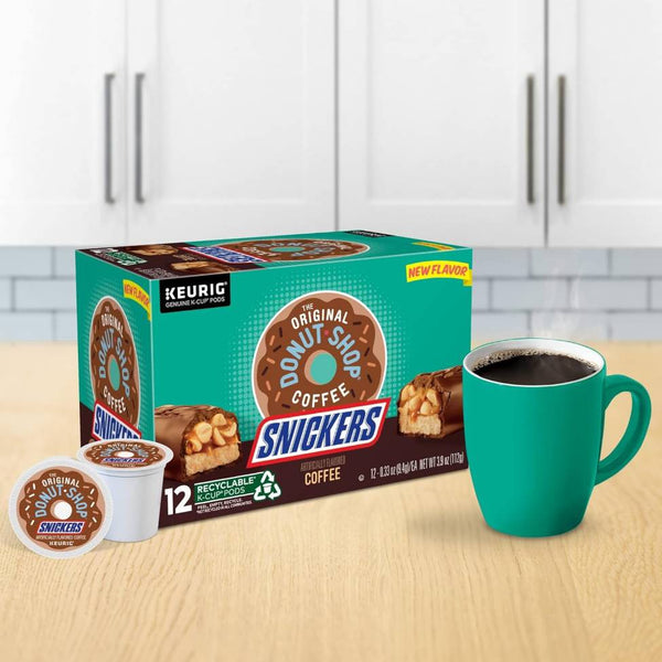 Load image into Gallery viewer, The Original Donut Shop Snickers, Light Roast, Keurig K-Cup Coffee Pods, box of 12 K-cups
