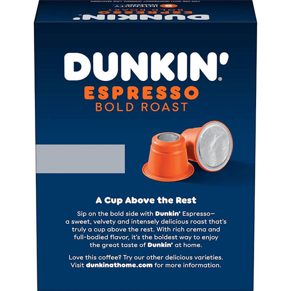 Load image into Gallery viewer, Dunkin Espresso Bold Roast, Box of 10 Nespresso Capsules