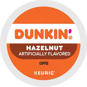 Dunkin' Hazelnut, Medium Roast, Keurig K-Cup Coffee Pods