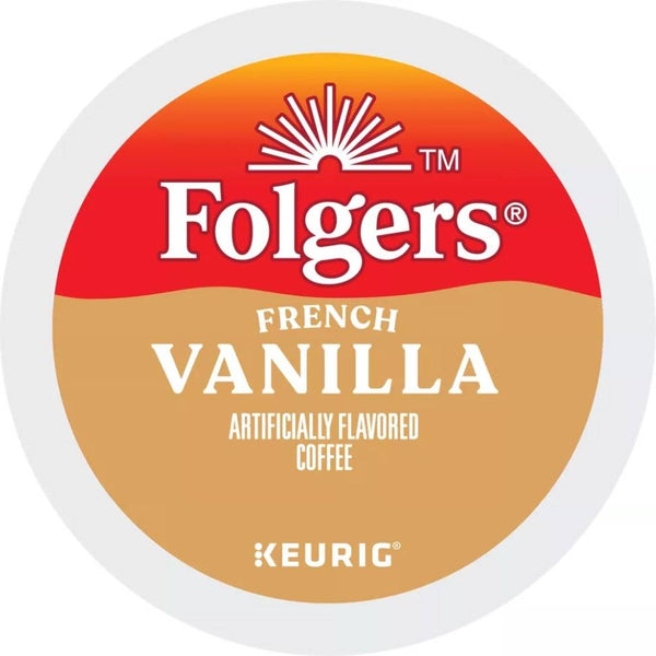 Load image into Gallery viewer, Folgers French Vanilla, Medium Roast, Keurig K-cup Coffee Pods, Box of 12 K-cups