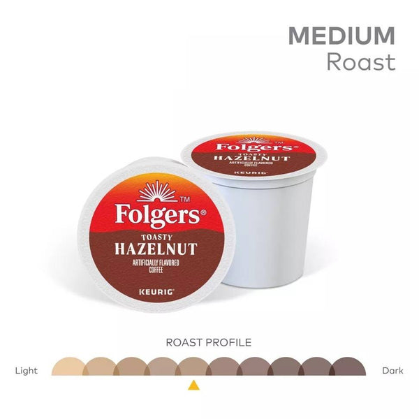 Load image into Gallery viewer, Folgers Toasty Hazelnut, Medium Roast, Keurig K-cup Coffee Pods