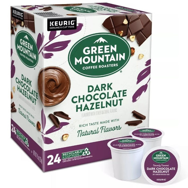 Load image into Gallery viewer, Green Mountain Dark Chocolate Hazelnut, Medium Roast, Keurig K-cup Coffee Pods, Box of 24 K-cups