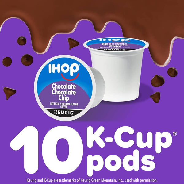 Load image into Gallery viewer, IHOP Chocolate Chip, Medium Roast, Keurig K-cup Coffee Pods, Box of 10 K-cups