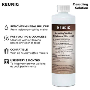 Keurig Brewer Cleanse Kit (Descaling Solution and Rinse Pods)