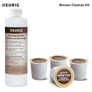 Keurig Brewer Cleanse Kit (Descaling Solution and Rinse Pods)