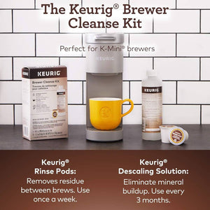 Keurig Brewer Cleanse Kit (Descaling Solution and Rinse Pods)