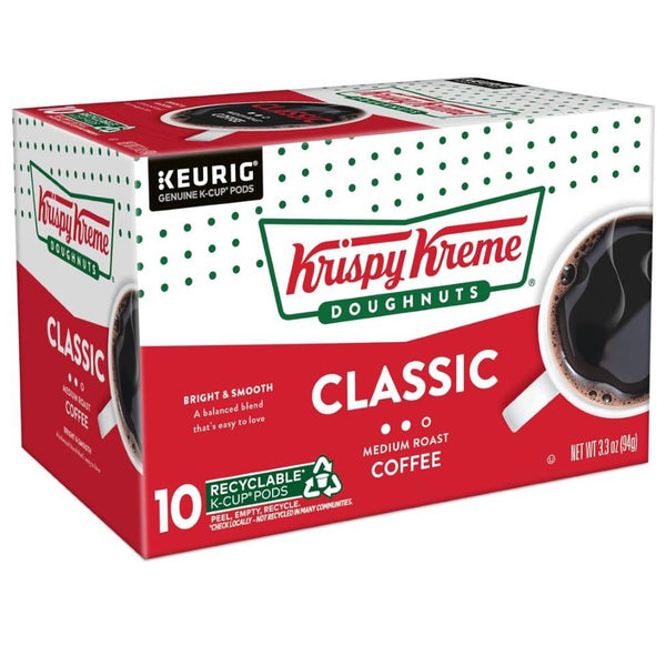 Load image into Gallery viewer, Krispy Kreme Classic, Medium Roast, Keurig K-Cup Coffee Pods, Box of 10 K-cups