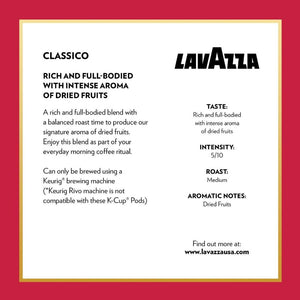 Lavazza Classico, Medium Roast, Keurig K-Cup Coffee Pods