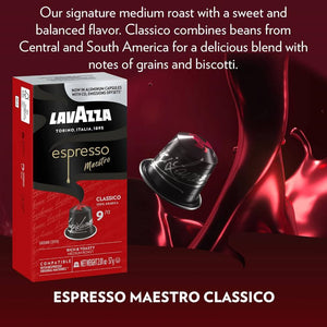 Lavazza Classico, box of 10 Nespresso Capsules