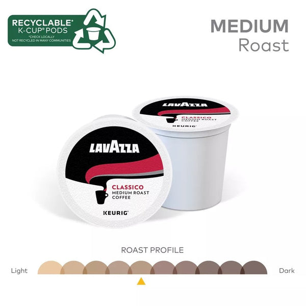 Load image into Gallery viewer, Lavazza Classico, Medium Roast, Keurig K-Cup Coffee Pods, Box of 32 K-cups