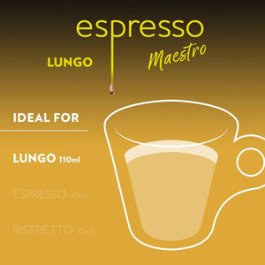 Lavazza Lungo, box of 10 Nespresso Capsules