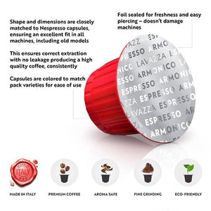 Lavazza Espresso Variety Pack, Box of 60 Nespresso Capsules