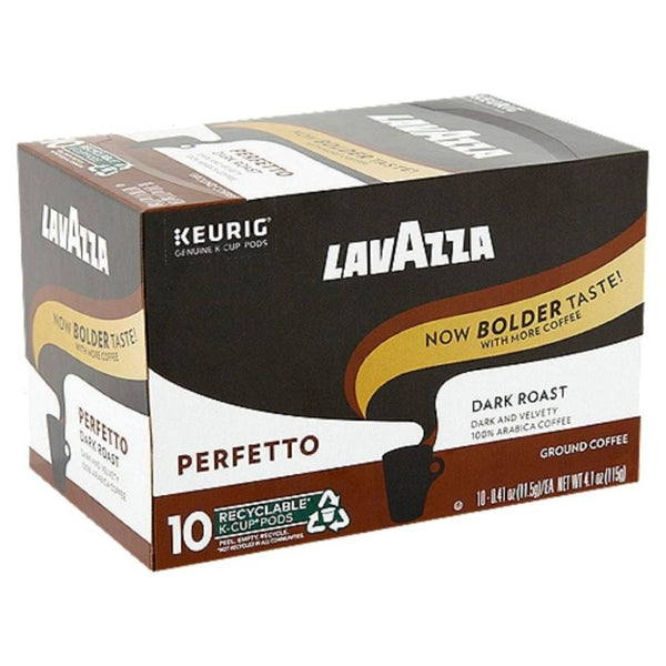Load image into Gallery viewer, Lavazza Perfetto, Dark Roast, Keurig K-Cup Coffee Pods, Box of 10 K-cups
