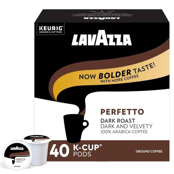 Load image into Gallery viewer, Lavazza Perfetto, Dark Roast, Keurig K-Cup Coffee Pods, Box of 40 K-cups