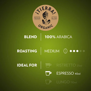 Lavazza Tierra for Planet Espresso, box of 10 Nespresso Capsules