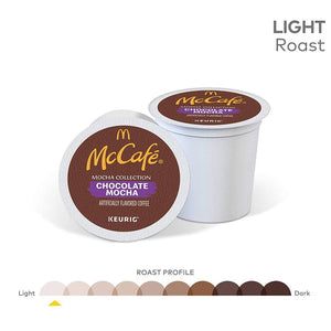 McCafe Chocolate Mocha, Light Roast, Keurig K-Cup Coffee Pods, box of 10 k-cups