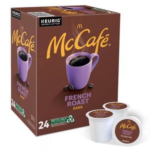 McCafe French Roast, Dark Roast, Keurig K-Cup Coffee Pods, Box of 24 K-cups