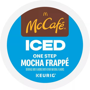 McCafe Iced One Step Mocha Frappe, Medium Roast, Keurig K-Cup Coffee Pods, box of 10 k-cups