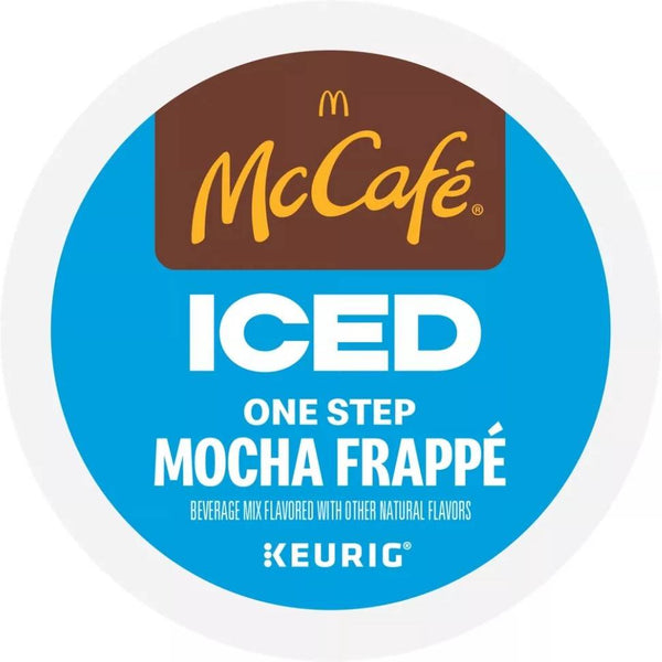 Load image into Gallery viewer, McCafe Iced One Step Mocha Frappe, Medium Roast, Keurig K-Cup Coffee Pods, box of 10 k-cups