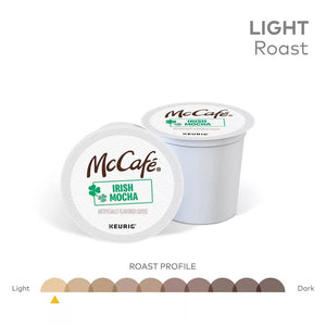 McCafe Irish Mocha, Light Roast, Keurig K-Cup Coffee Pods, box of 24 k-cups