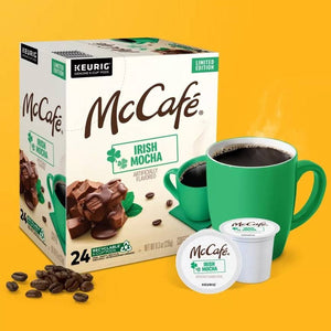 McCafe Irish Mocha, Light Roast, Keurig K-Cup Coffee Pods, box of 24 k-cups