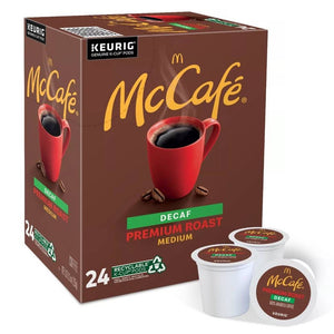 McCafe Premium Roast Decaf, Keurig K-Cup Coffee Pods, Box of 24 K-cups