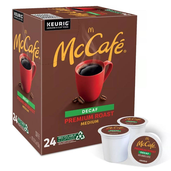 Load image into Gallery viewer, McCafe Premium Roast Decaf, Keurig K-Cup Coffee Pods, Box of 24 K-cups