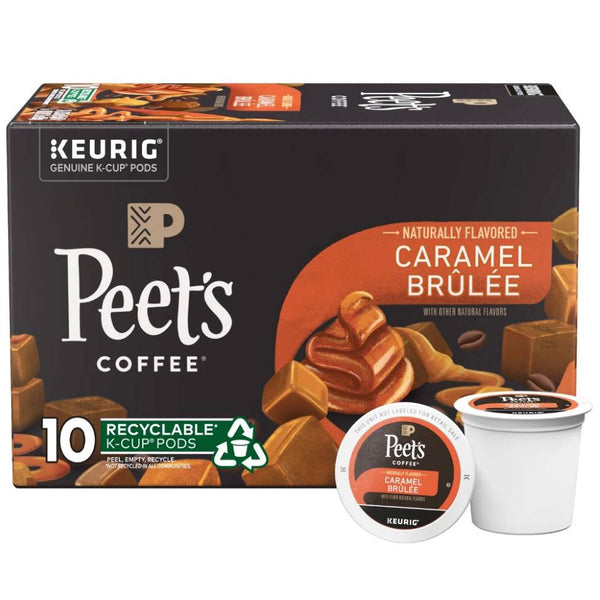 Load image into Gallery viewer, Peet's Coffee Caramel Brulee, Light Roast, Keurig K-Cup Coffee Pods, Box of 10 K-cups