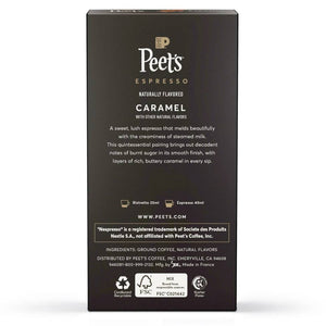 Peet's Coffee Caramel, Box of 10 Nespresso Capsules