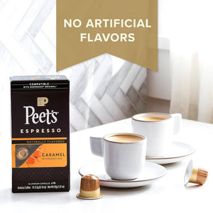 Peet's Coffee Caramel, Box of 10 Nespresso Capsules