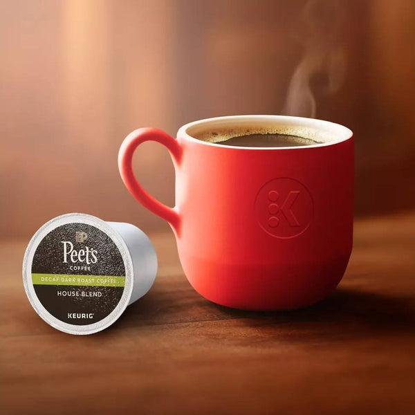 Load image into Gallery viewer, Peet's Coffee Decaf House Blend, Dark Roast, Keurig K-Cup Coffee Pods, Box of 22 K-cups