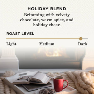 Peet's Coffee Holiday Blend, Dark Roast, Keurig K-Cup Coffee Pods, Box of 10 K-cups