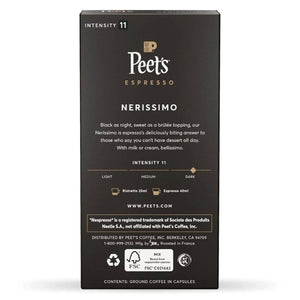 Peet's Coffee Nerissimo, Box of 10 Nespresso Capsules