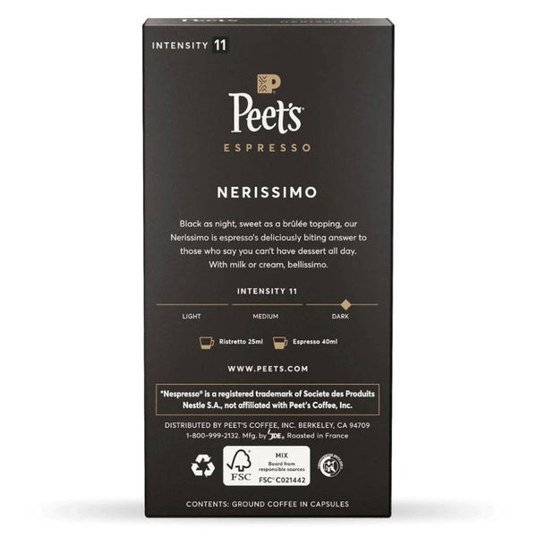Load image into Gallery viewer, Peet's Coffee Nerissimo, Box of 10 Nespresso Capsules
