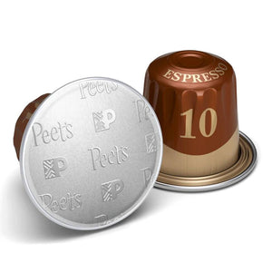 Peet's Coffee Ristretto, Box of 10 Nespresso Capsules