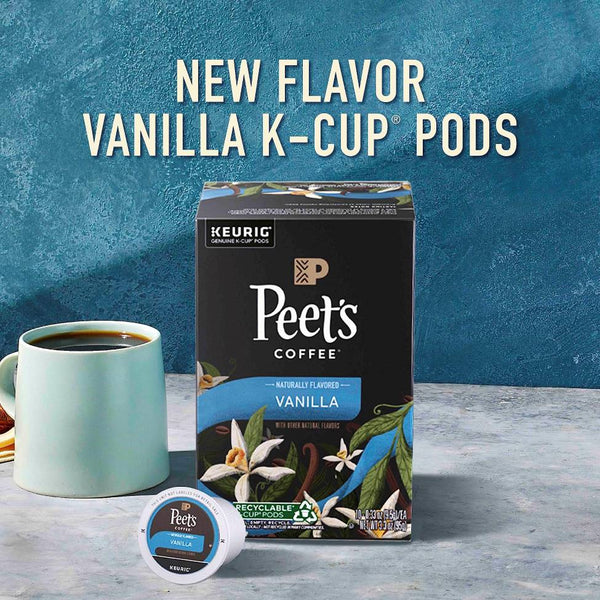 Load image into Gallery viewer, Peet's Coffee Vanilla, Light Roast, Keurig K-Cup Coffee Pods