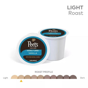 Peet's Coffee Vanilla, Light Roast, Keurig K-Cup Coffee Pods