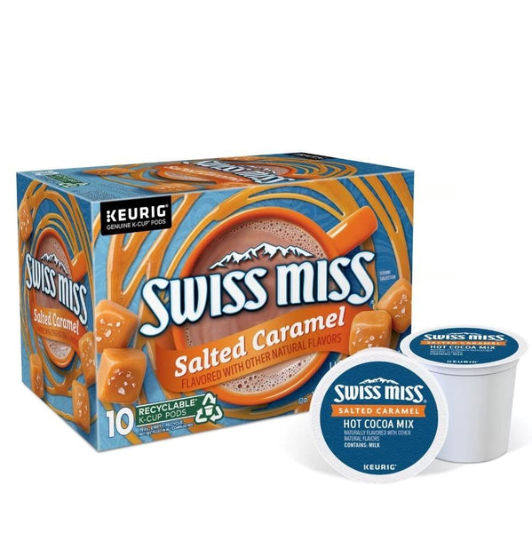 Load image into Gallery viewer, Swiss Miss Salted Caramel Hot Cocoa, Keurig K-Cup Pods, Box of 10 K-cups
