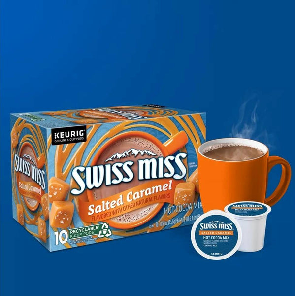 Load image into Gallery viewer, Swiss Miss Salted Caramel Hot Cocoa, Keurig K-Cup Pods, Box of 10 K-cups