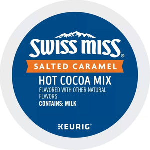 Swiss Miss Salted Caramel Hot Cocoa, Keurig K-Cup Pods, Box of 22 K-cups