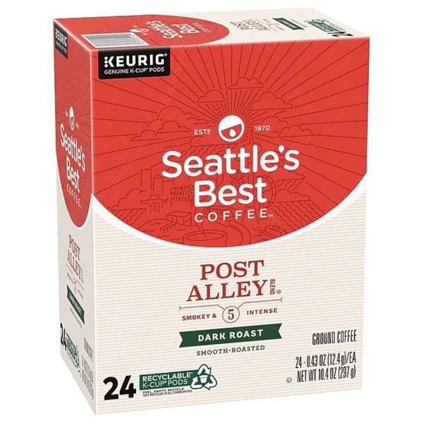 Load image into Gallery viewer, Seattle's Best Coffee Post Alley Blend, Dark Roast, Keurig K-Cup Coffee Pods, Box of 24 K-cups