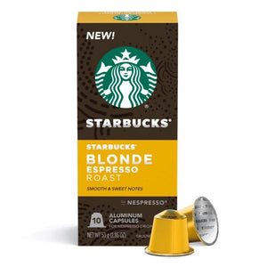 Starbucks Blonde Espresso Roast, Box of 10 Nespresso Capsules