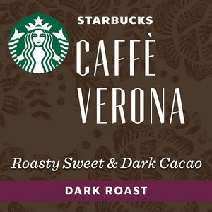 Starbucks Intense Variety Pack (Caffe Verona, Pike Place Roast, Colombia, Espresso Roast), Box of 50 Nespresso Capsules