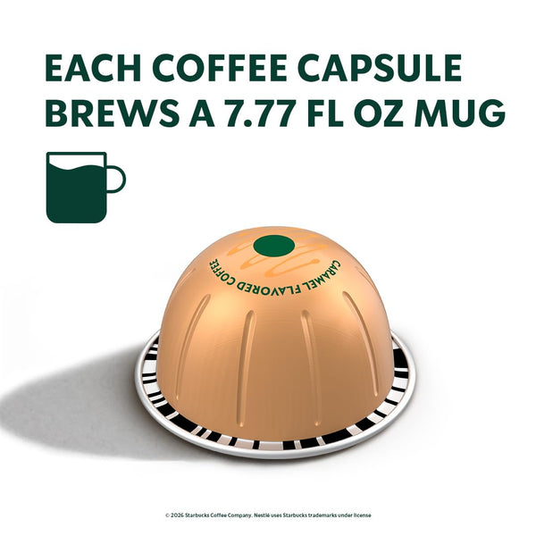 Load image into Gallery viewer, Starbucks Caramel, Box of 10 Vertuo Capsules