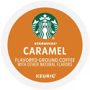 Starbucks Caramel, Flavored Coffee, Keurig K-Cup Coffee Pods, Box of 10 K-cups