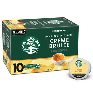 Starbucks Creme Brulee, Flavored Coffee, Keurig K-Cup Coffee Pods, Box of 10 K-cups
