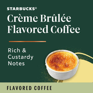 Starbucks Creme Brulee, Flavored Coffee, Keurig K-Cup Coffee Pods, Box of 10 K-cups