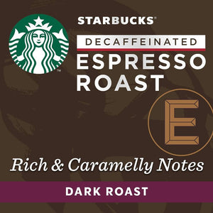 Starbucks Decaf Espresso Roast, Box of 10 Nespresso Capsules